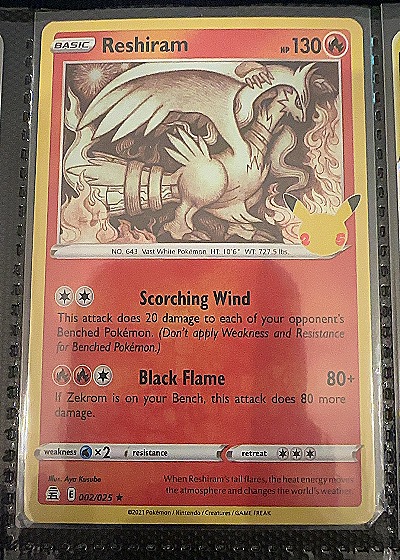 2021 Pokémon Celebrations #002 Reshiram — front