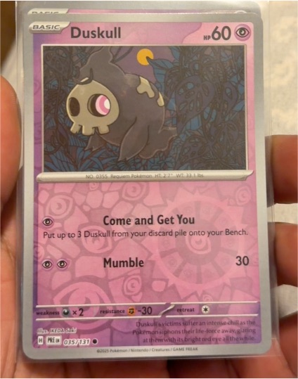 2025 Pokémon TCG Prismatic Evolutions #035 Duskull — front