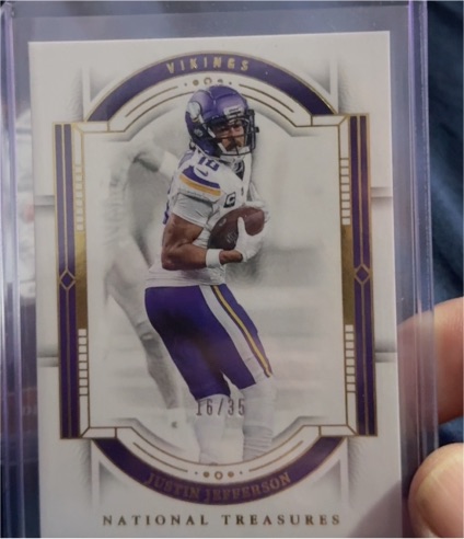 2023 Panini National Treasures #66 Justin Jefferson — front