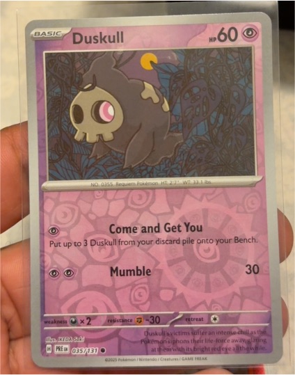 2023 Pokémon SV: Prismatic Evolutions #035 Duskull — front