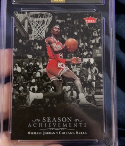 2007-08 Fleer #SH12 Michael Jordan Season Achievements — front