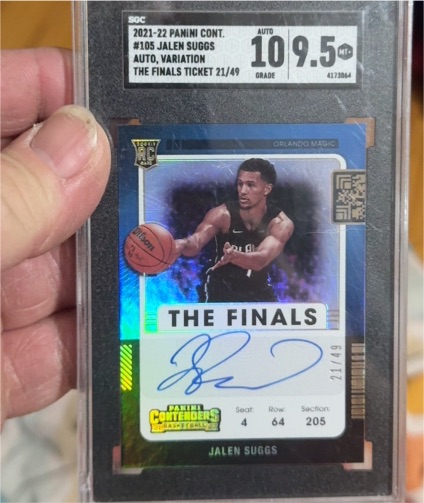 2021-22 Panini Contenders #105 Jalen Suggs — front