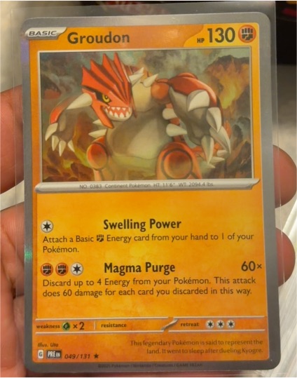2023 Pokémon Scarlet & Violet Prismatic Evolutions #49 Groudon — front