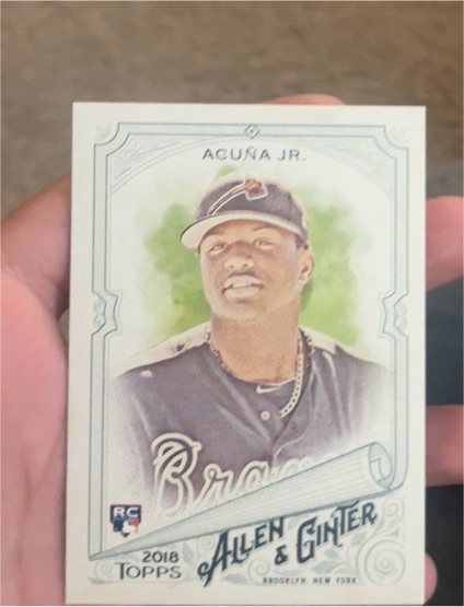 2018 Topps Allen & Ginter #207 Ronald Acuna Jr. — front