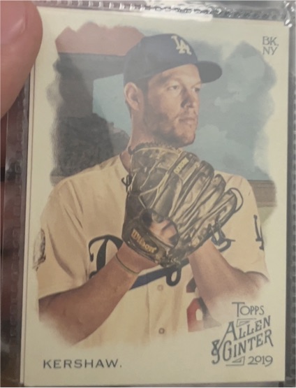 2019 Topps Allen & Ginter #126 Clayton Kershaw — front