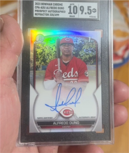 2023 Bowman Chrome #CPA-ADU Alfredo Duno — front