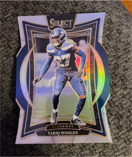 2024 Panini Select Silver Prizm Die Cut #95 Tariq Woolen — front