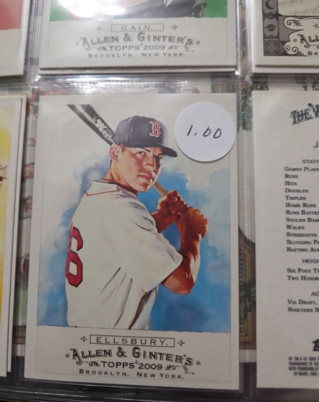 2009 Topps Allen & Ginter #46 Jacoby Ellsbury — front