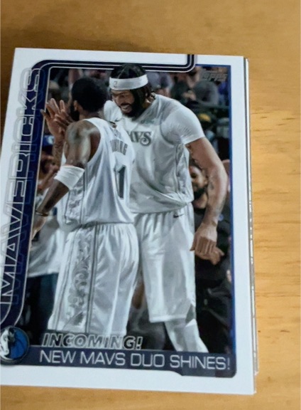 2025-26 Topps #296 Anthony Davis / Kyrie Irving — front