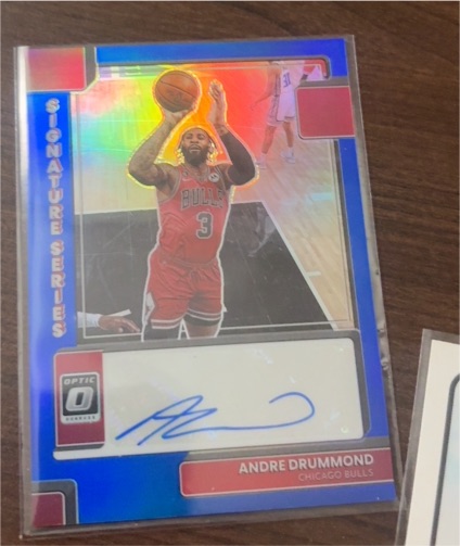 2022-23 Panini Donruss Optic #SS-ADR Andre Drummond Signature Series Auto — front