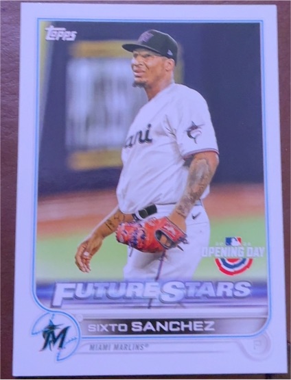 2022 Topps Opening Day #186 Sixto Sanchez — front