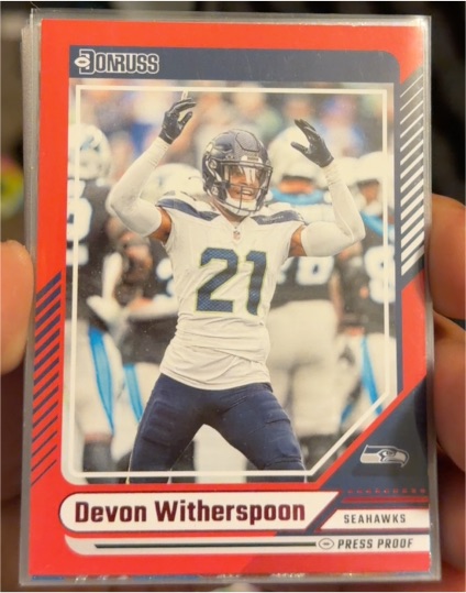 2024 Donruss #144 Devon Witherspoon — front
