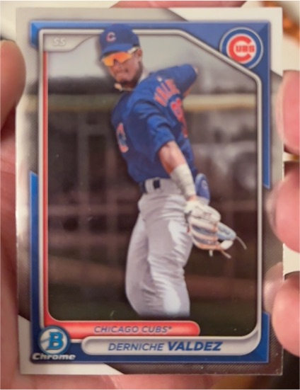 2024 Bowman Chrome Prospects #BCP-7 Derniche Valdez — front