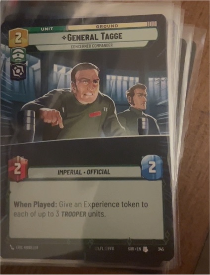 Star Wars Unlimited #345 General Tagge — front