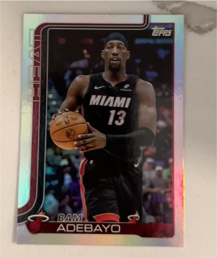 2025-26 Topps #75 Bam Adebayo — front