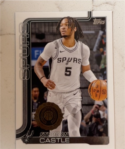 2025-26 Topps #197 Stephon Castle — front