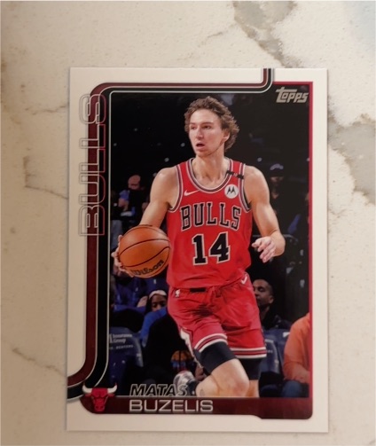 2025-26 Topps #37 Matas Buzelis — front