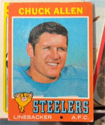 1971 Topps Football #6 Chuck Allen — front