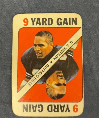 1971 Topps Game #7 O.J. Simpson — front