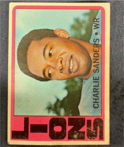 1972 Topps #60 Charlie Sanders — front