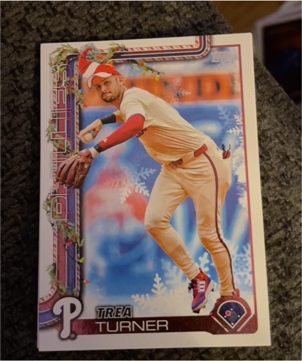 2025 Topps Holiday #H90 Trea Turner — front