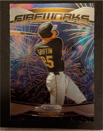 2025 Panini Prizm #25 Konnor Griffin Fireworks — front