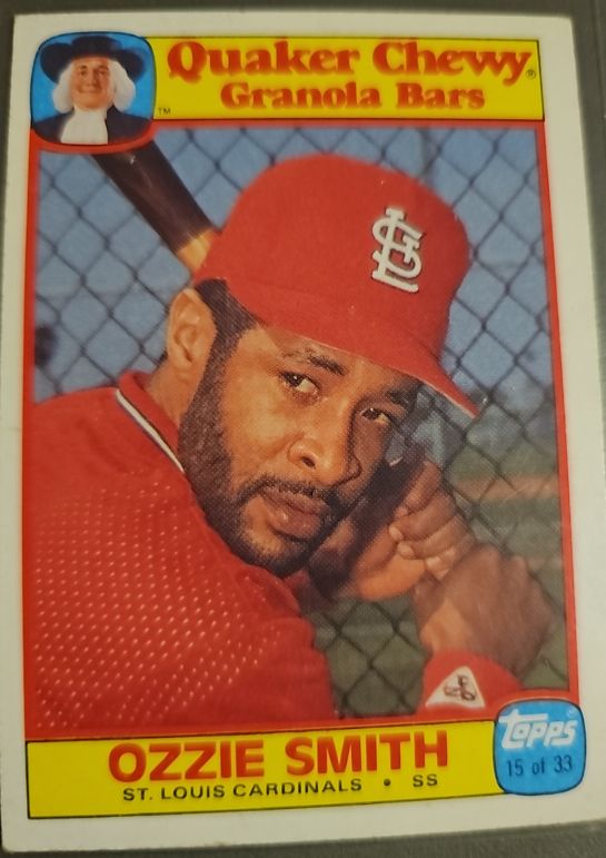 1986 Topps Quaker Granola #15 Ozzie Smith — front