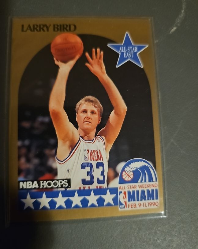 1990-91 NBA Hoops #2 Larry Bird All-Star East — front