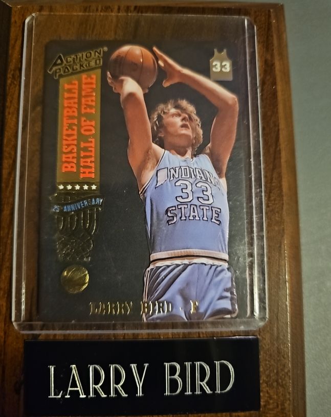 1993 Action Packed Hall of Fame #18 Larry Bird — front