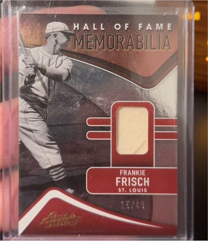 2022 Panini Absolute Hall of Fame Memorabilia #HFM-FF Frankie Frisch — front