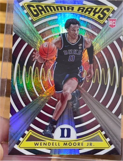 2022 Panini Chronicles Draft Picks Gamma Rays #ZG-WEN Wendell Moore Jr. — front
