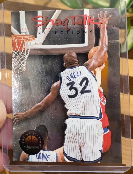 1993-94 SkyBox Premium #8 Shaquille O'Neal Shaq Talk Rejections — front