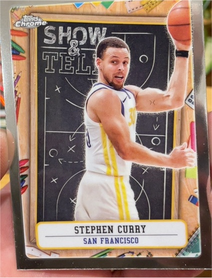 2024-25 Topps Chrome #ST-7 Stephen Curry Show & Tell — front
