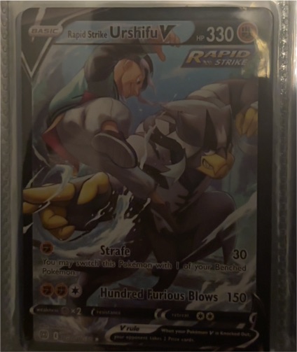 2022 Pokémon TCG Rapid Strike Urshifu V #TG20/TG30 — front