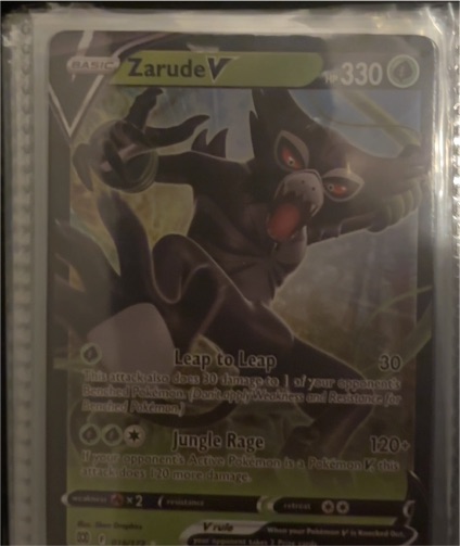 2022 Pokémon Brilliant Stars #16 Zarude V — front