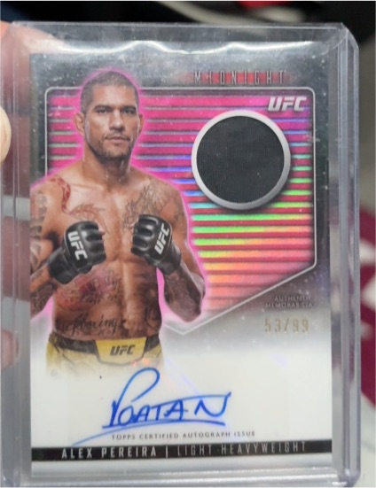 2024 Topps Midnight UFC #RCA-APE Alex Pereira — front