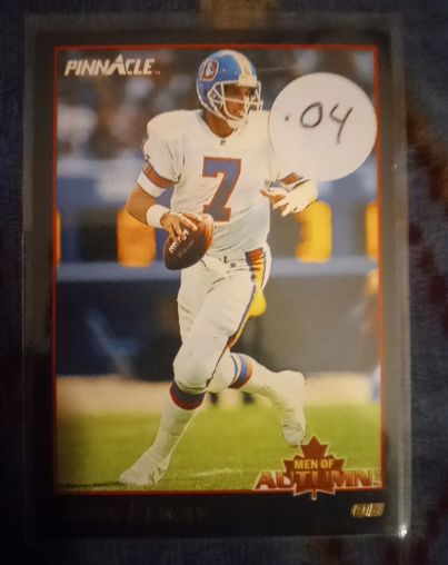 1993 Pinnacle Men of Autumn #7 John Elway — front