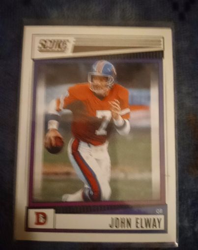 1990 Score #D John Elway — front