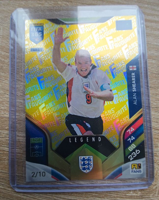2023 Panini FIFA 365 Fans Favourite #FAN69 Alan Shearer — front