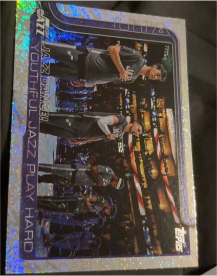 2025-26 Topps #290 Youthful Jazz Play Hard Utah Jazz — front