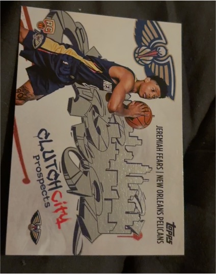 2025-26 Topps #CC-7 Jeremiah Fears Clutch City Prospects — front
