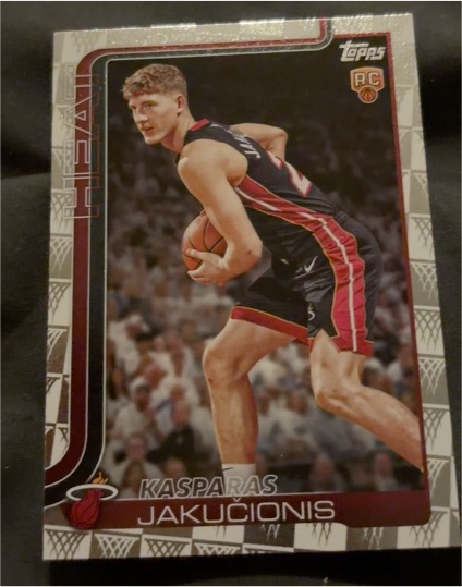 2025-26 Topps #220 Kasparas Jakucionis — front