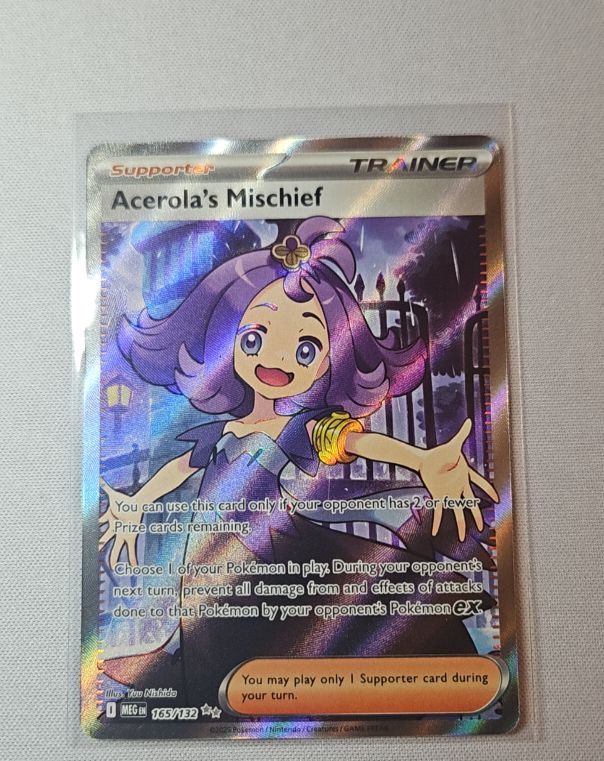 2025 Pokémon Mega Evolution #165 Acerola's Mischief — front