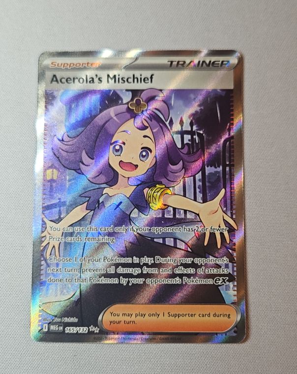 2025 Pokémon Mega Evolution #165 Acerola's Mischief — front