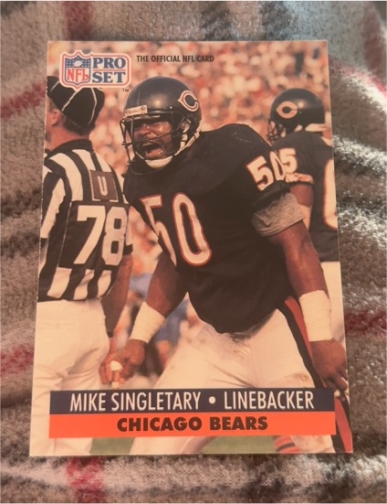 1991 Pro Set #458 Mike Singletary — front
