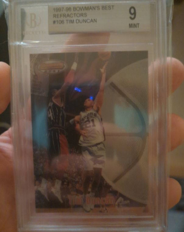 1997-98 Bowman's Best #106 Tim Duncan — front