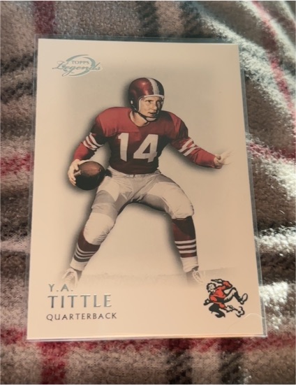 2011 Topps Gridiron Legends #165 Y.A. Tittle — front