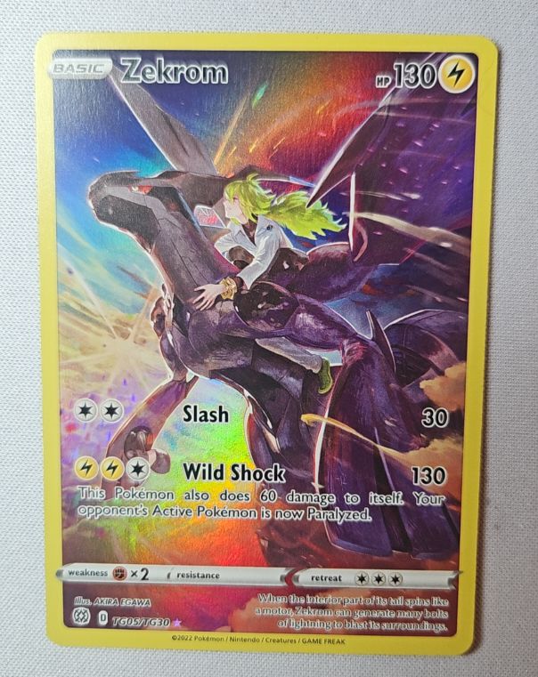 2022 Pokémon Brilliant Stars Trainer Gallery #TG05/TG30 Zekrom — front