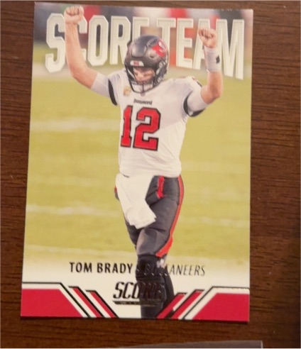 2021 Panini Score #ST25 Tom Brady Score Team — front