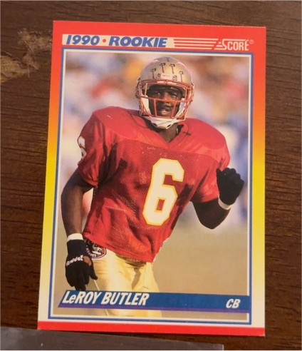 1990 Score #619 LeRoy Butler — front